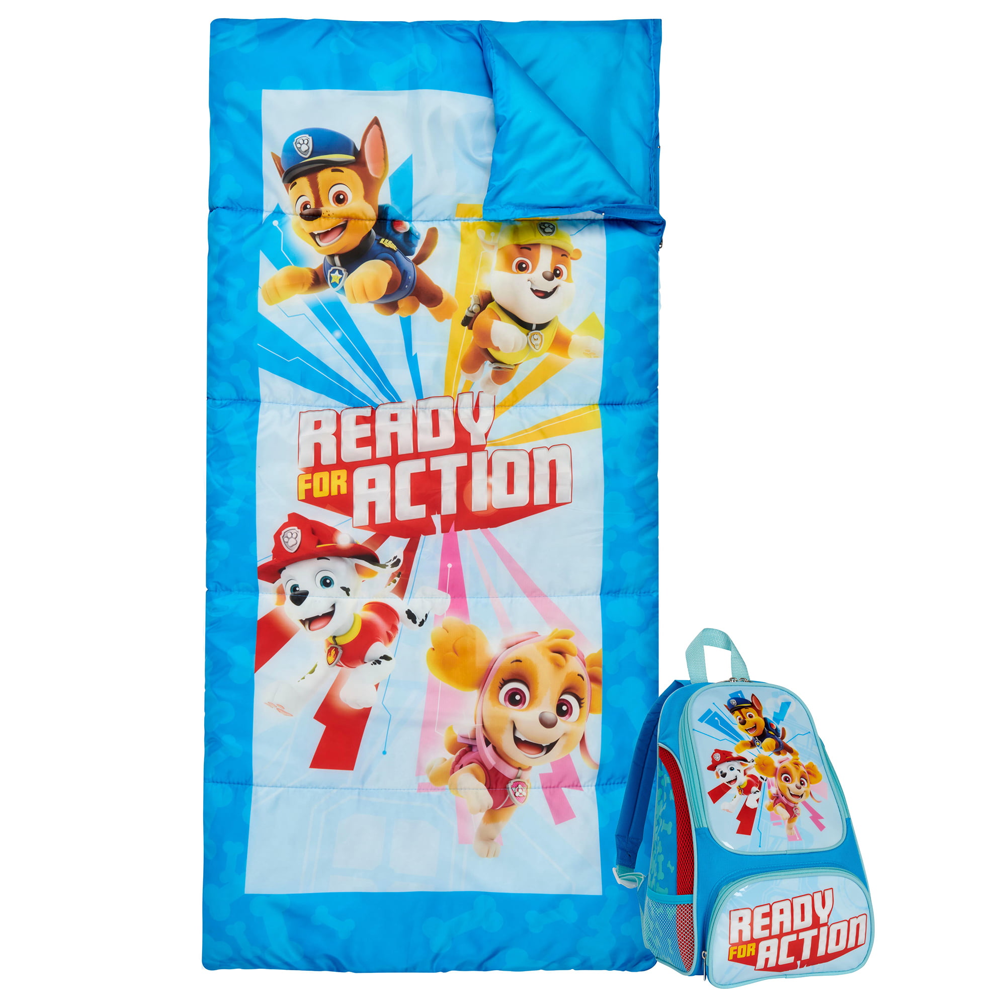 Paw Patrol II Youth Overnight Set with Sleeping Bag with Matching Backpack